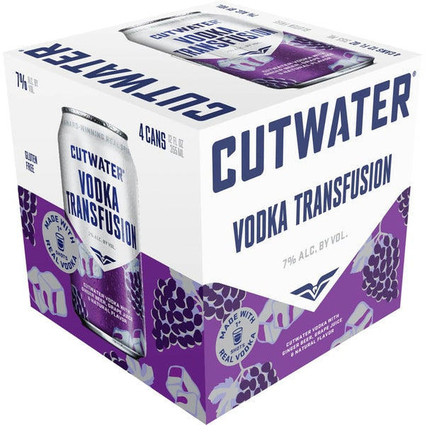 Cutwater Spirits Grape Vodka Transfusion Cocktail 4 Pack