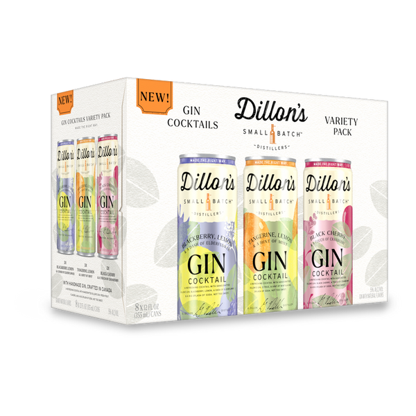 DILLON'S SMALL BATCH GIN COCKTAILS VARIETY 8PK