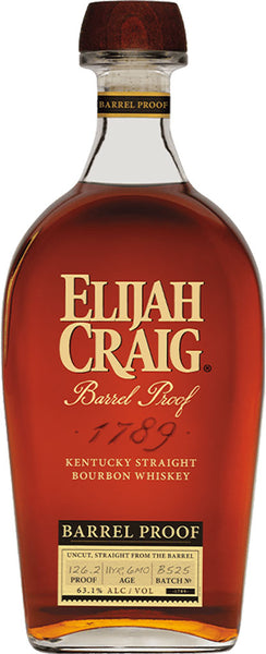 Elijah Craig 11 Year Barrel Proof Batch "B525" Kentucky Straight Bourbon Whiskey