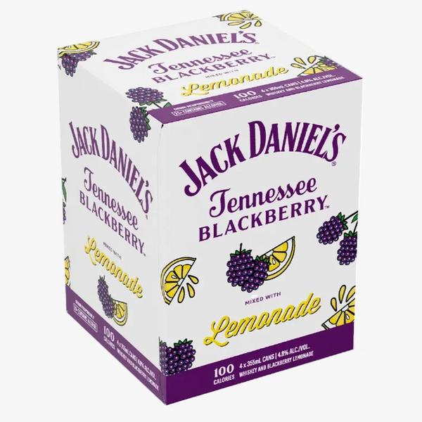 Jack Daniel's Tennessee Blackberry Lemonade Whiskey 4PK