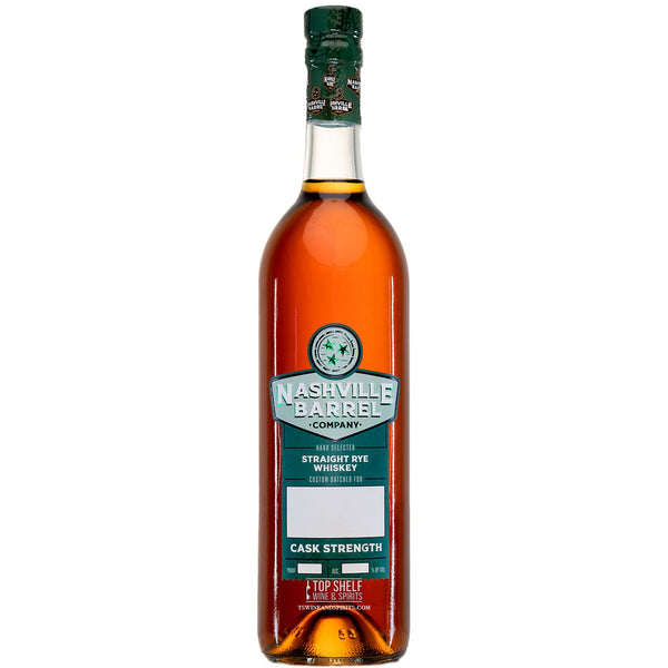 Nashville Barrel Co. 7 Year Old Single Barrel Cask Strength Straight Rye Whiskey