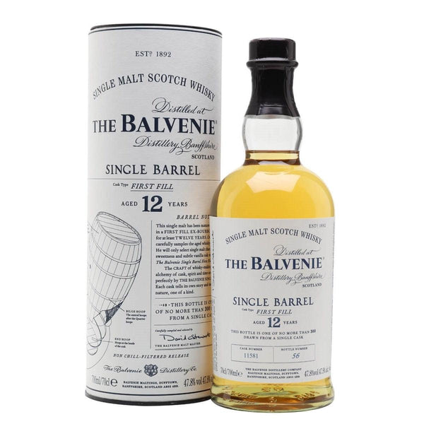 The Balvenie Single Barrel First Fill 12 Year Old Single Malt Scotch Whisky