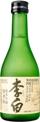 Rihaku Wandering Poet Junmai Ginjo Sake
