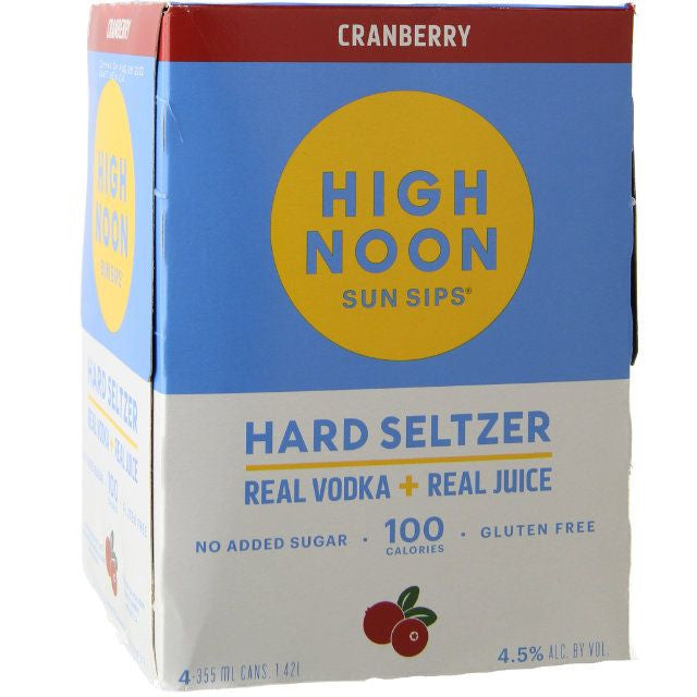 High Noon Cranberry Hard Seltzer 4PK