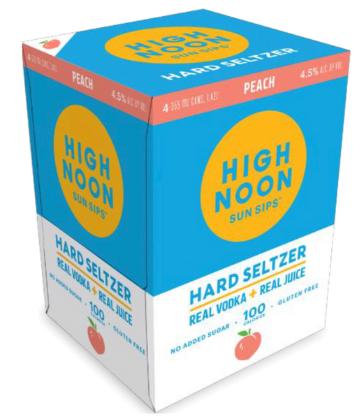 High Noon Peach Hard Seltzer 4PK